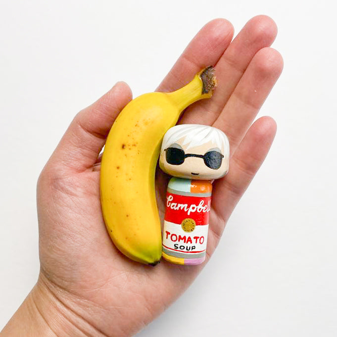 Andy Warhol -Campbell Soup Mini Kokeshi (Limited Edition)