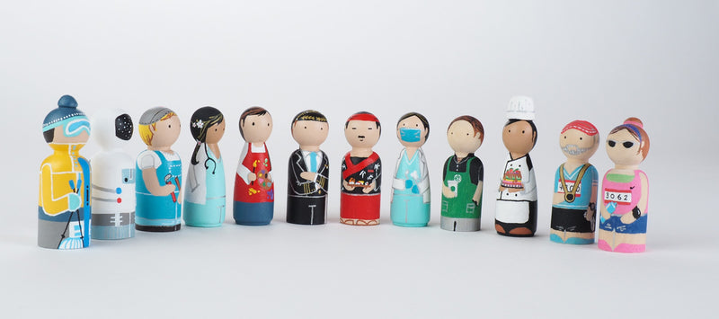 Occupational gift - Pilot Peg Dolls