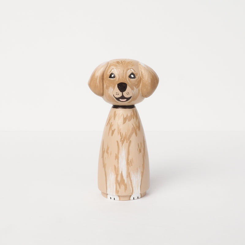 Family and Friends Portrait on Kokeshi and Peg Dolls