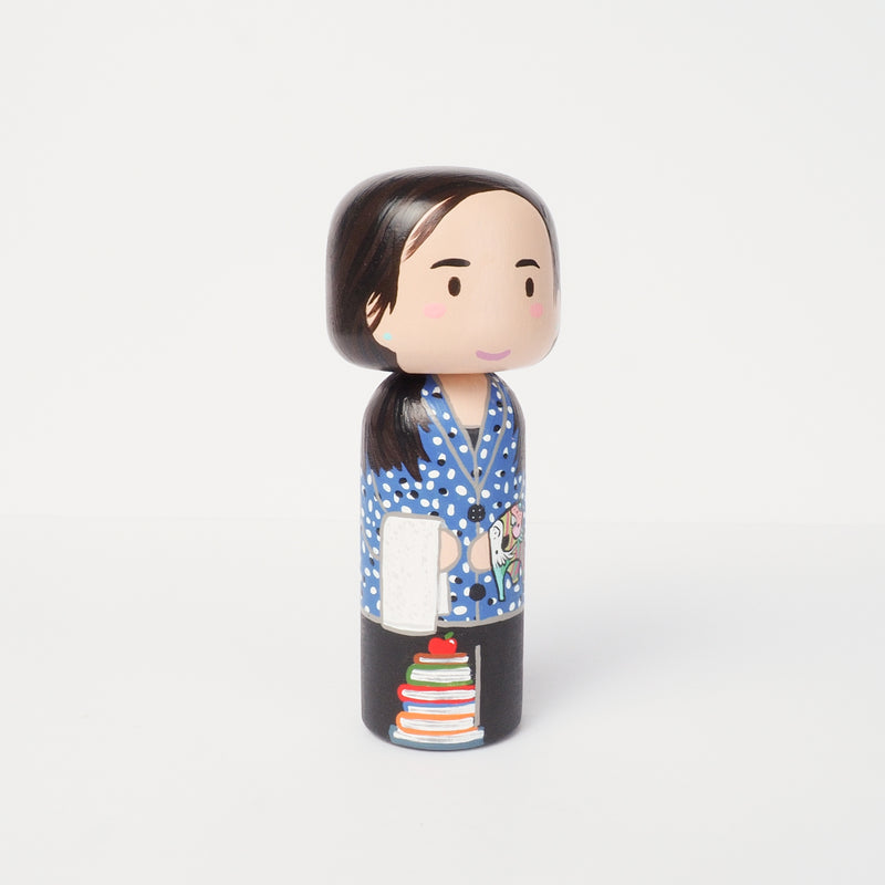 Introducing our new family portrait Kokeshi dolls!  Give something unique and personalized.  Customize your family, friends, or colleagues on Kokeshi dolls!  They are hand-painted with love that show the uniqueness of each individual.   This will definitely touch the heart and bring smiles of your special someone.  These are great for birthdays, Christmas, anniversary, parent's gifts, grandparent’s gifts, retirement, graduations, colleague’s going away gift, or any other occasions.