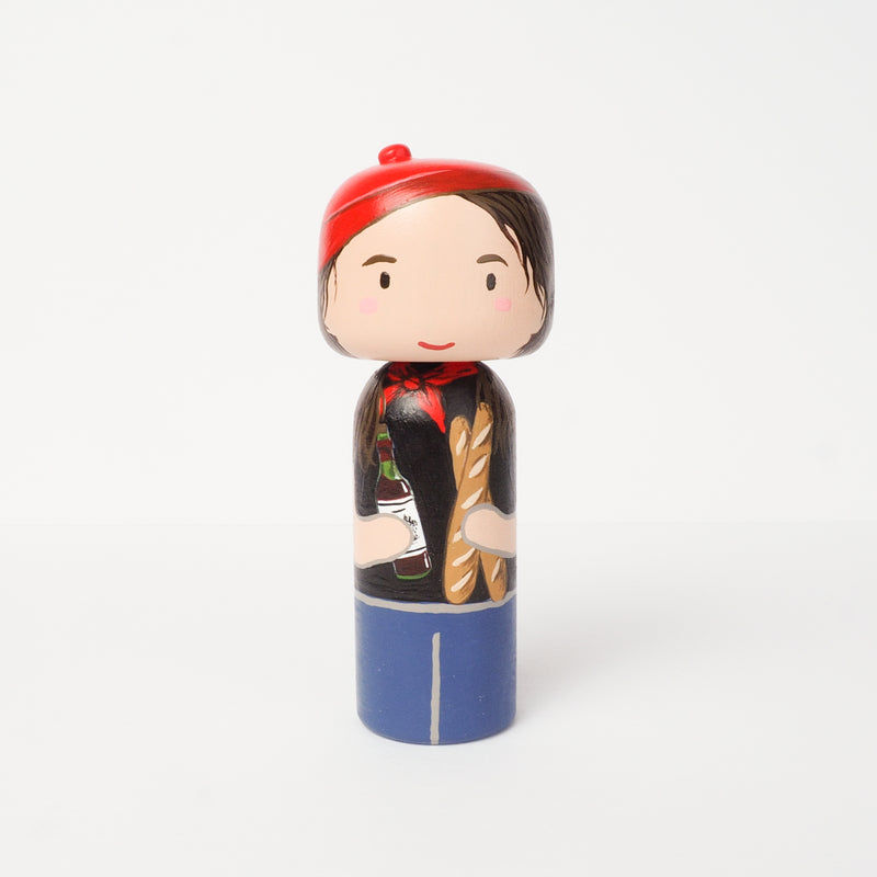 Family and Friends Portrait on Kokeshi and Peg Dolls