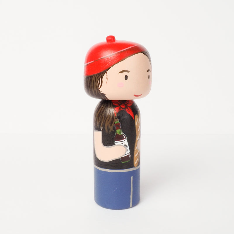 Family and Friends Portrait on Kokeshi and Peg Dolls