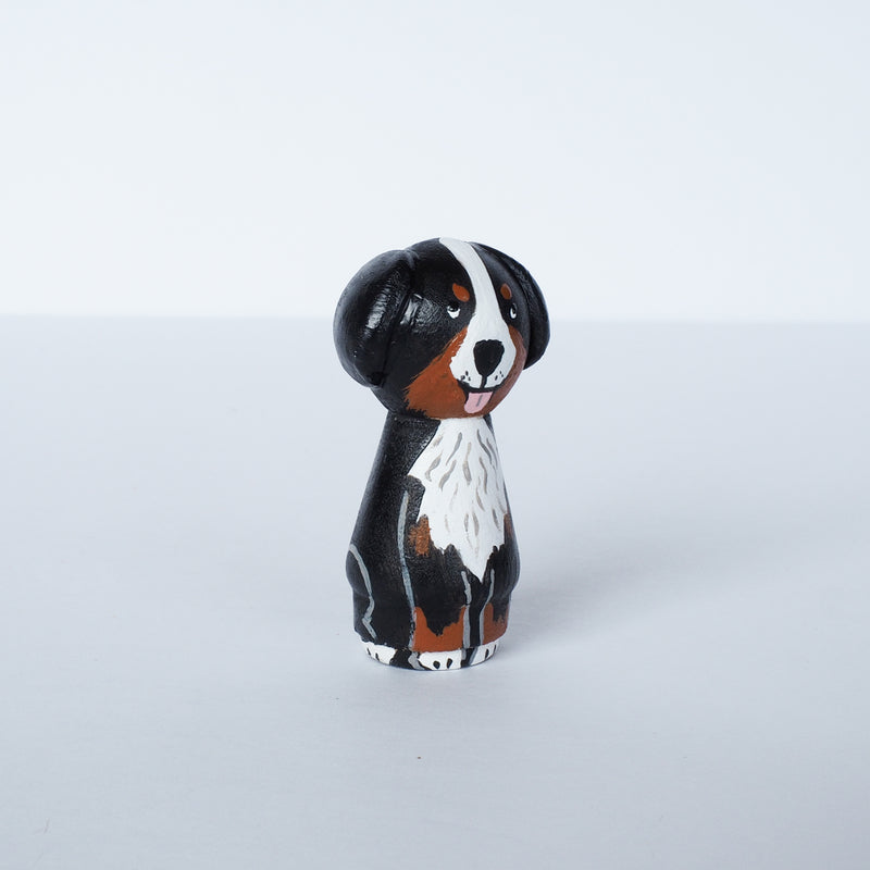 Family portrait mini Kokeshi with pets