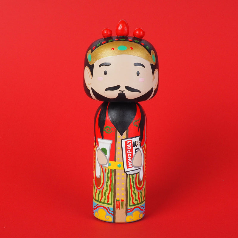 East Meets West Kokeshi - Asian & Western Culture - Fuk Luk Sau Home Decor