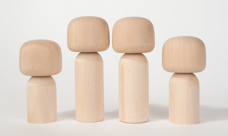 Custom Portrait on Kokeshi Dolls