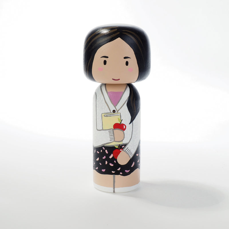 Teacher - Occupational and family portrait Kokeshi dolls!  Give something unique and personalized.  Customize an occupation of your family, friends, or colleagues on Kokeshi dolls!  They are hand-painted with love that show the uniqueness of each individual.