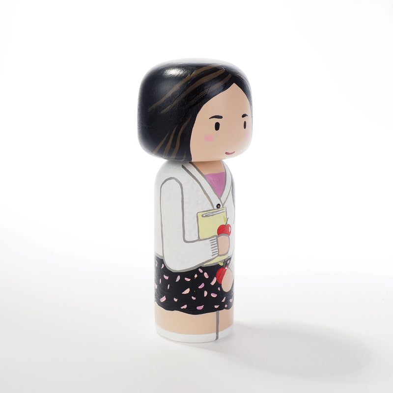 Teacher - Occupational and family portrait Kokeshi dolls!  Give something unique and personalized.  Customize an occupation of your family, friends, or colleagues on Kokeshi dolls!  They are hand-painted with love that show the uniqueness of each individual.