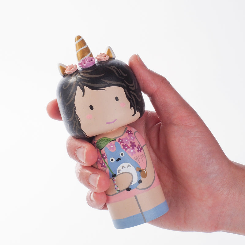 Custom Portrait on Kokeshi Dolls