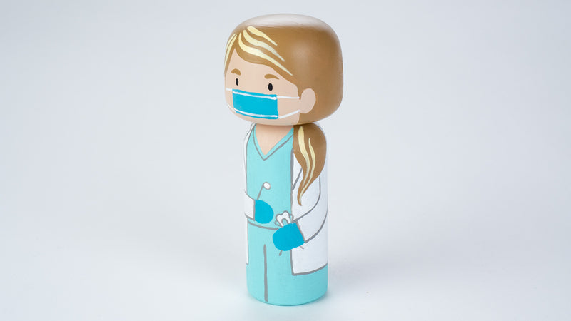 Dentist- Occupational Kokeshi and Peg Dolls