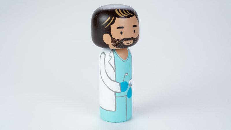 Dentist- Occupational Kokeshi and Peg Dolls