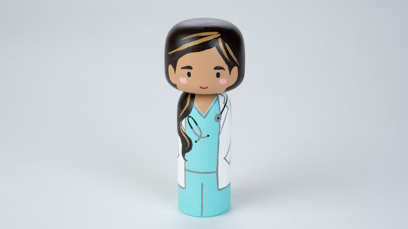 Doctor Kokeshi and Peg doll