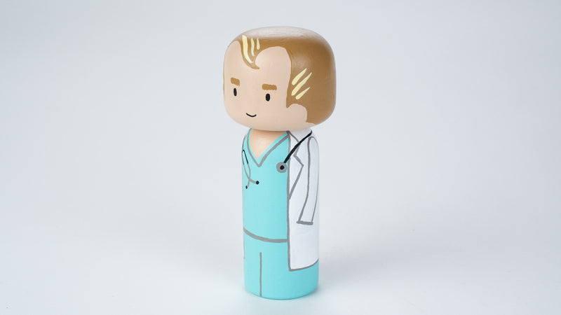 Doctor Kokeshi and Peg doll