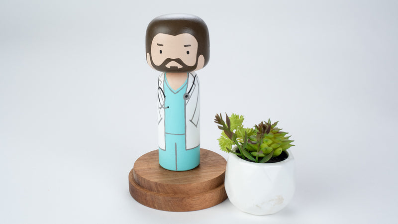 Doctor Kokeshi and Peg doll