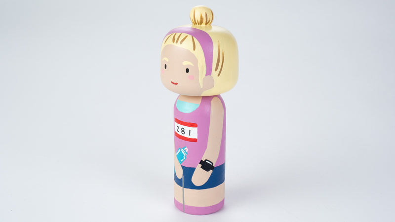 Runner - Hobby and Occupational Kokeshi Dolls