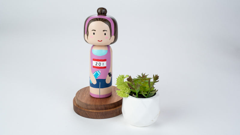 Runner - Hobby and Occupational Kokeshi Dolls