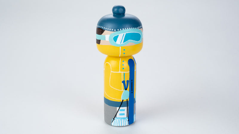 Skier - Hobby and Occupational Kokeshi Dolls