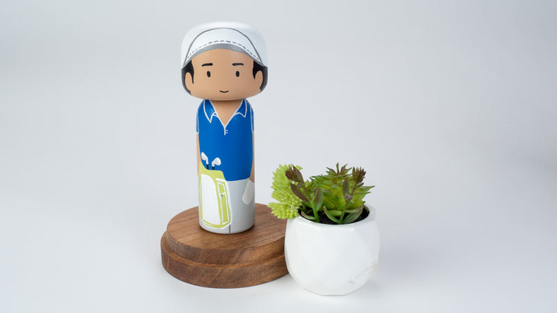 Golfer - Hobby and Occupational Kokeshi Dolls