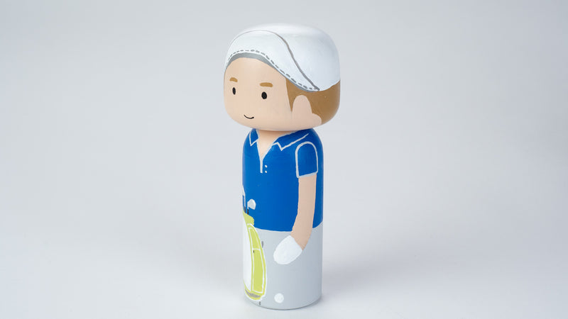 Golfer - Hobby and Occupational Kokeshi Dolls