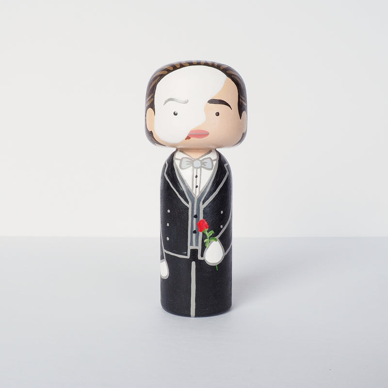 Phantom of the Opera.  Hand-painted custom Kokeshi dolls!  Give something unique and personalized.  Customize your family, friends, favourite theatre character, Movies and TV shows characters, or celebrity on Kokeshi dolls!  They are hand-painted with love that show the uniqueness of each individual.