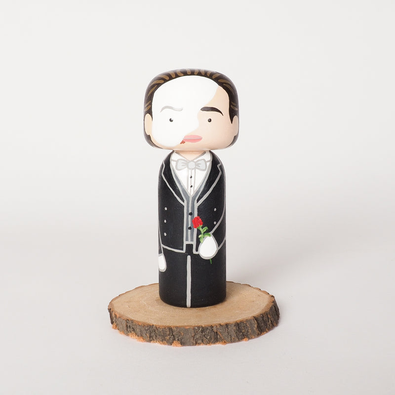 Phantom of the Opera.  Hand-painted custom Kokeshi dolls!  Give something unique and personalized.  Customize your family, friends, favourite theatre character, Movies and TV shows characters, or celebrity on Kokeshi dolls!  They are hand-painted with love that show the uniqueness of each individual.