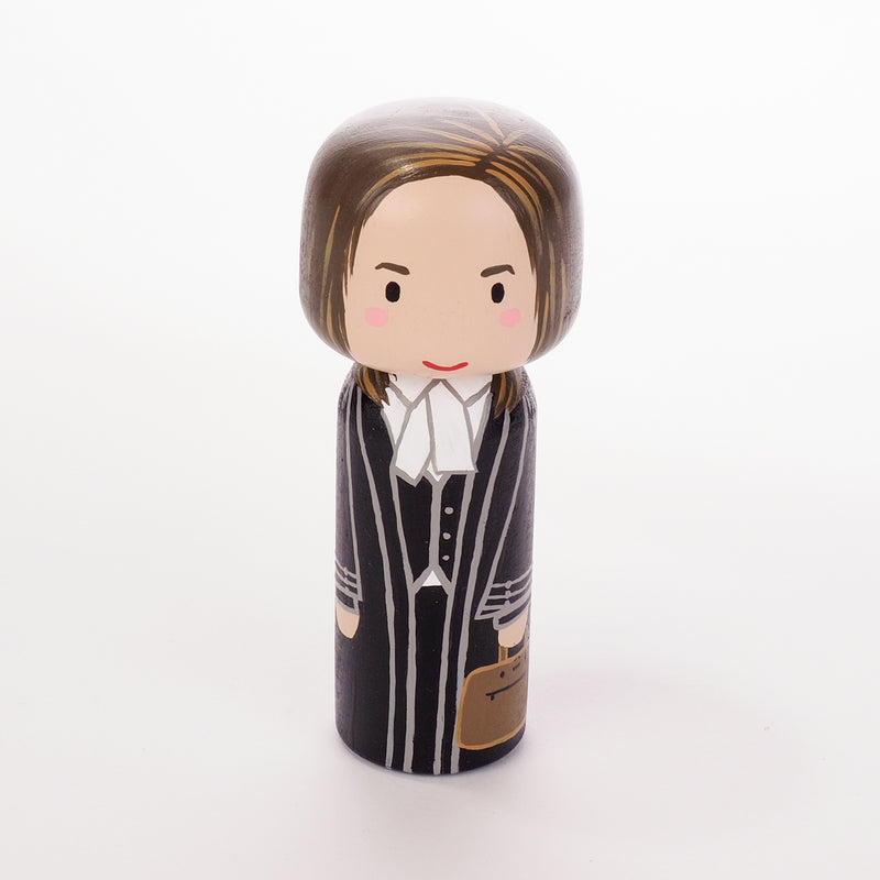 Lawyer - Occupational and family portrait Kokeshi dolls!  Give something unique and personalized.  Customize an occupation of your family, friends, or colleagues on Kokeshi dolls!  They are hand-painted with love that show the uniqueness of each individual.