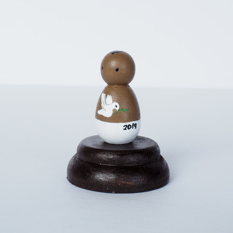 This custom baby peg doll is designed to bring comfort to parents who are grieving miscarriage and losses.
