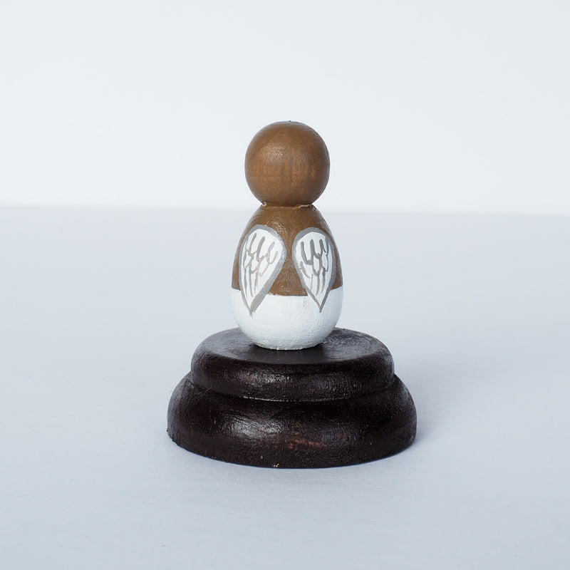 This custom baby peg doll is designed to bring comfort to parents who are grieving miscarriage and losses.
