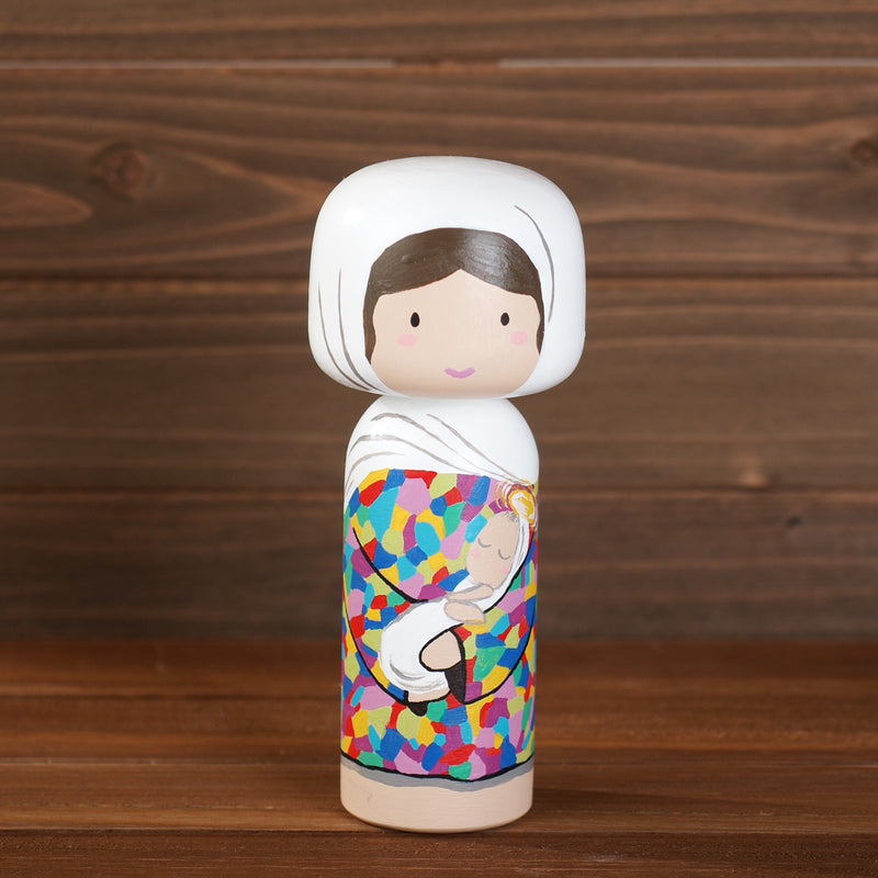 Nativity set to celebrate the birth of Jesus.  This nativity set include Baby Jesus with Mary, Joseph, a donkey, and a sheep.