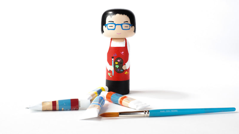 Introducing our new hobby and occupational Kokeshi dolls!  Give something unique and personalized.  Customize a hobby or occupation of your family, friends, or colleagues on Kokeshi dolls!  They are hand-painted with love that show the uniqueness of each individual.