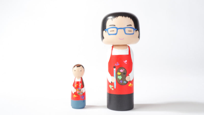 Introducing our new hobby and occupational Kokeshi dolls!  Give something unique and personalized.  Customize a hobby or occupation of your family, friends, or colleagues on Kokeshi dolls!  They are hand-painted with love that show the uniqueness of each individual.