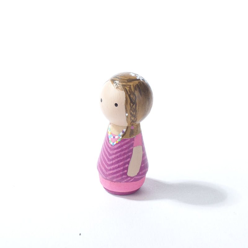 Give something unique and personalized.  Custom peg dolls of your family!  They are hand-painted that show the uniqueness of each individual in your family.  This will definitely touch the heart and bring smiles, may be even happy tears to your family.   These are great for parent's gifts, grandparent’s gifts, birthdays, anniversary gifts, couples’ gifts, or any other occasions.