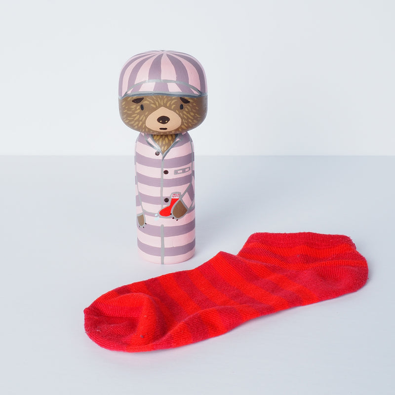 Paddington Kokeshi peg doll