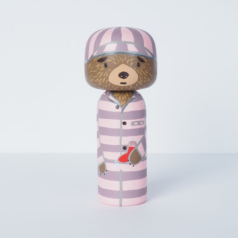 Paddington Kokeshi peg doll
