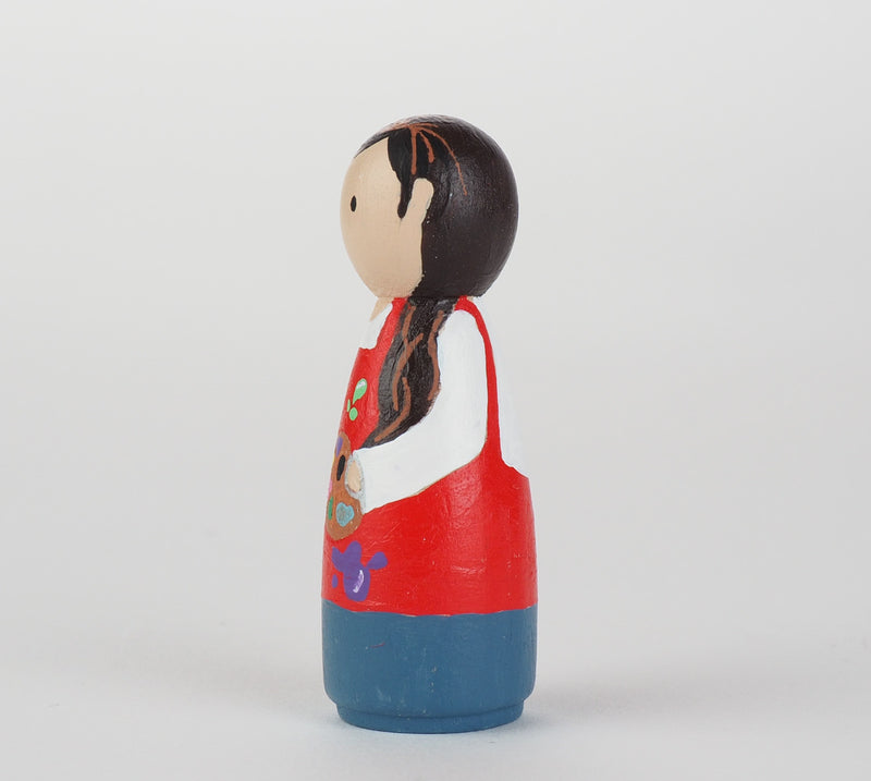 Occupational gift - Artist and Painter Peg Dolls