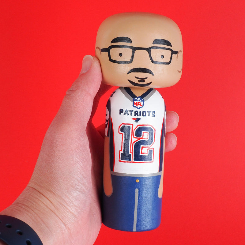 Custom Sports Fans Family and Friends Portrait - Kokeshi Dolls