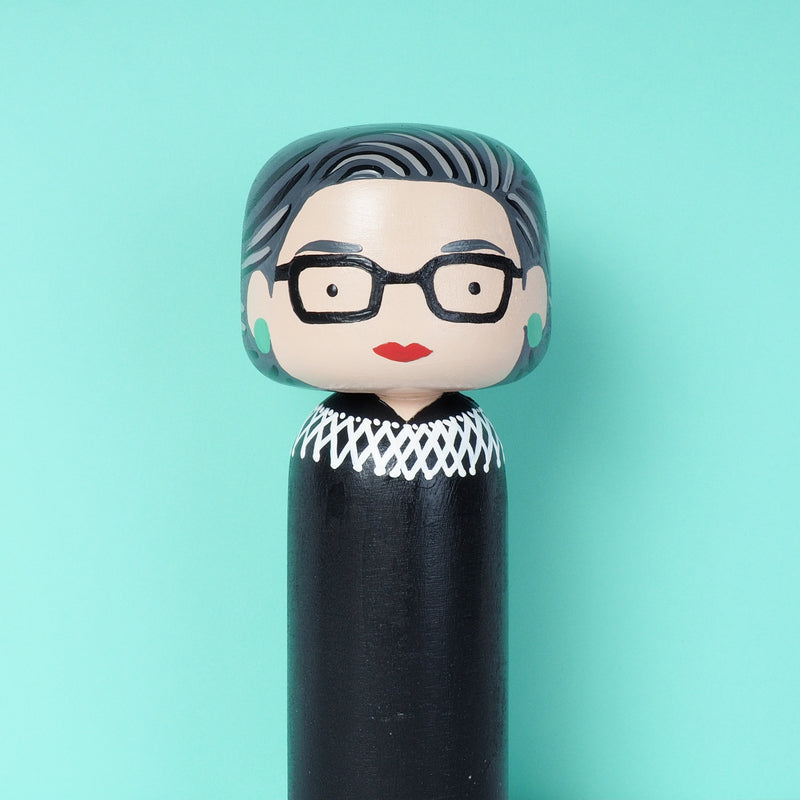 Ruth Bader Ginsburg Kokeshi - Feminist