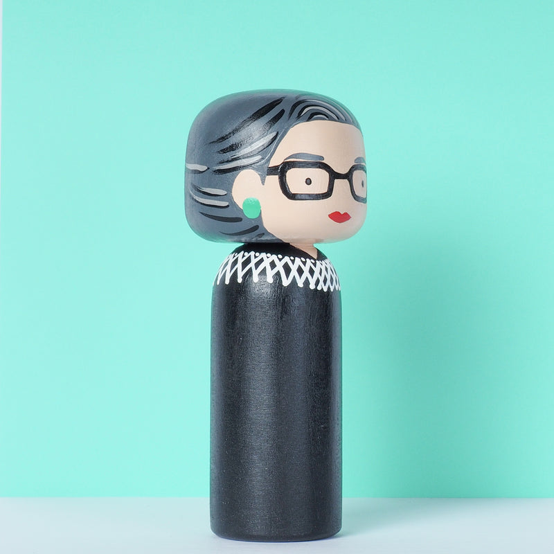 Ruth Bader Ginsburg Kokeshi - Feminist