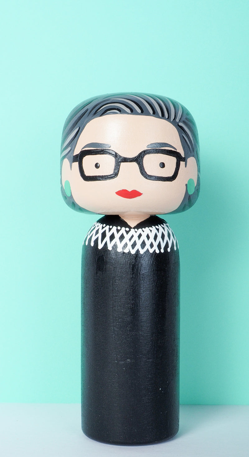 Ruth Bader Ginsburg Kokeshi - Feminist
