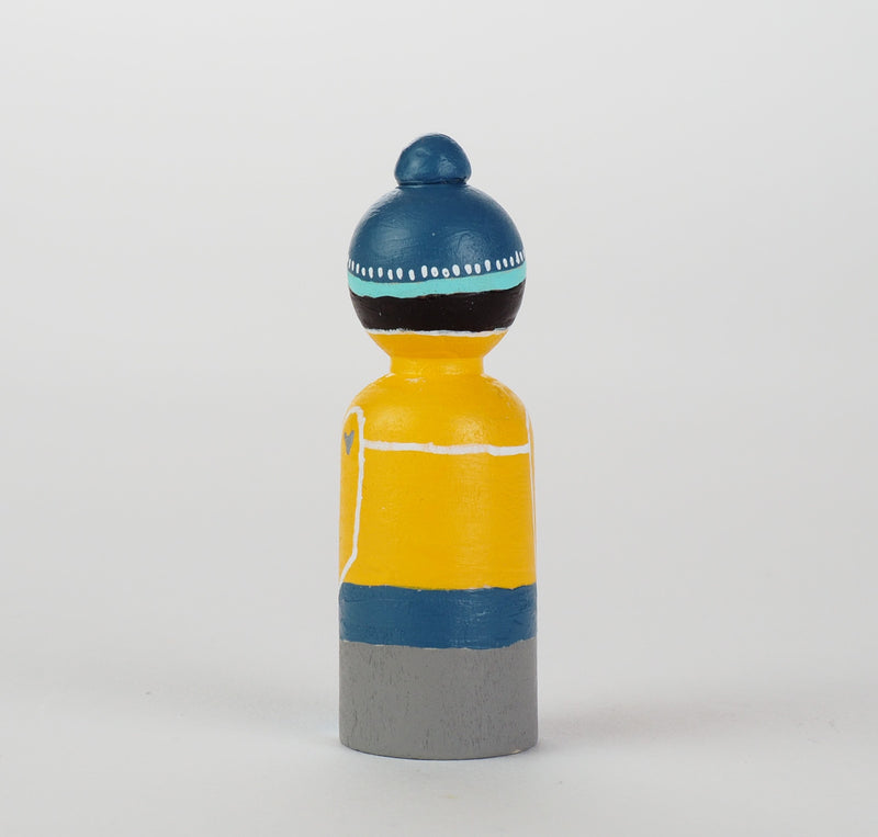 Occupational gift - Skier Peg Dolls