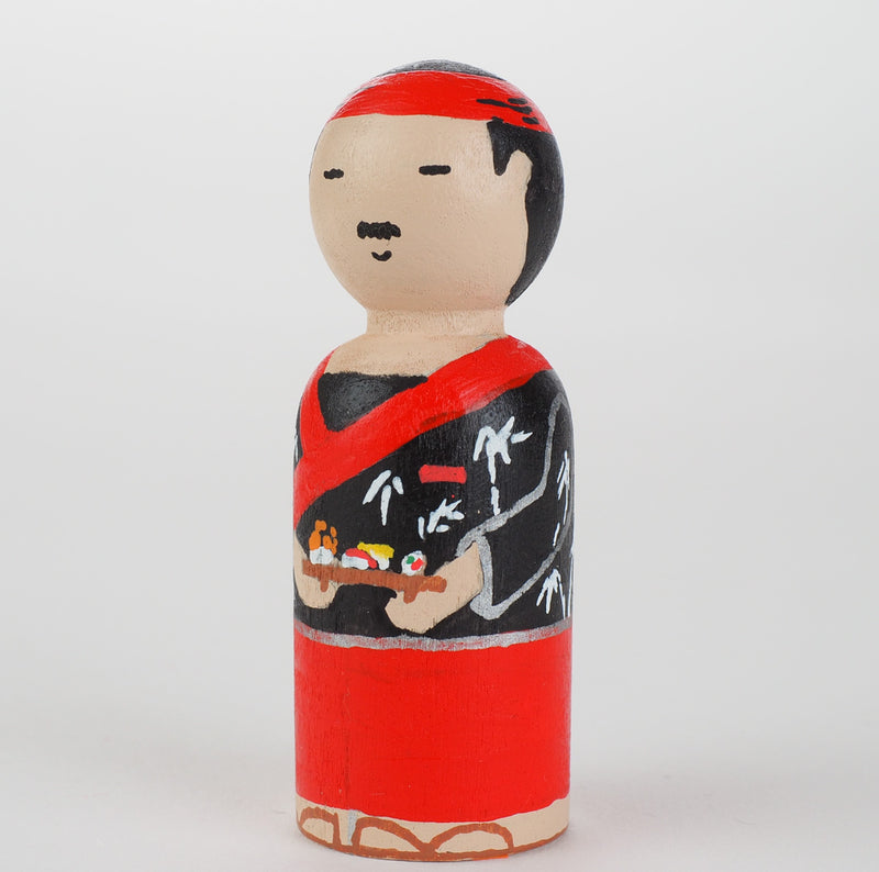 Occupational gift - Sushi Chef Peg Dolls
