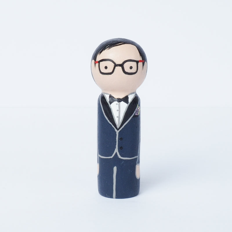 Wedding Peg dolls, custom wedding portrait cake topper