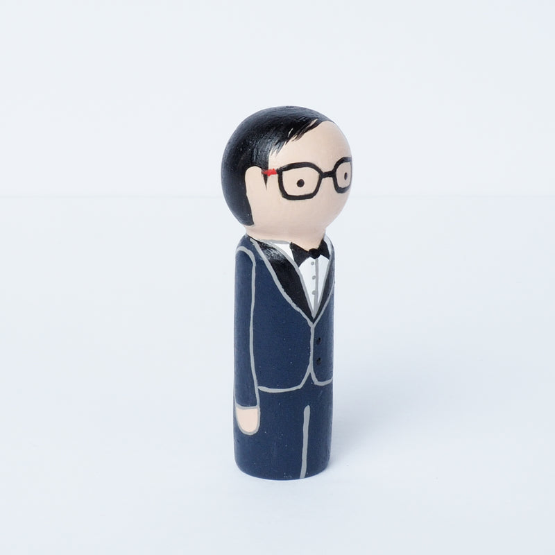 Wedding Peg dolls, custom wedding portrait cake topper