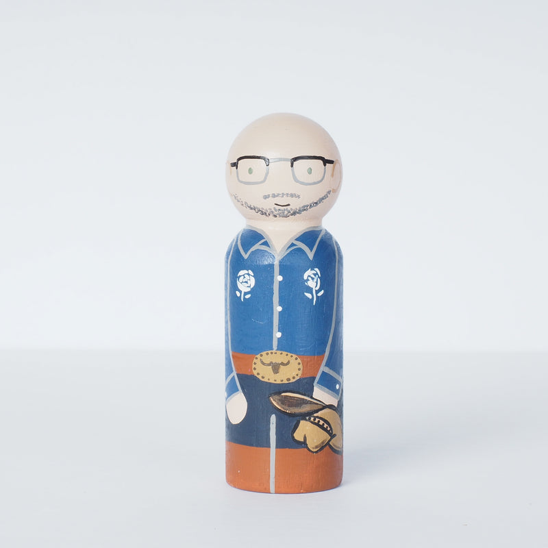Work Colleague friends and retirement and go away gift - Peg dolls portrait