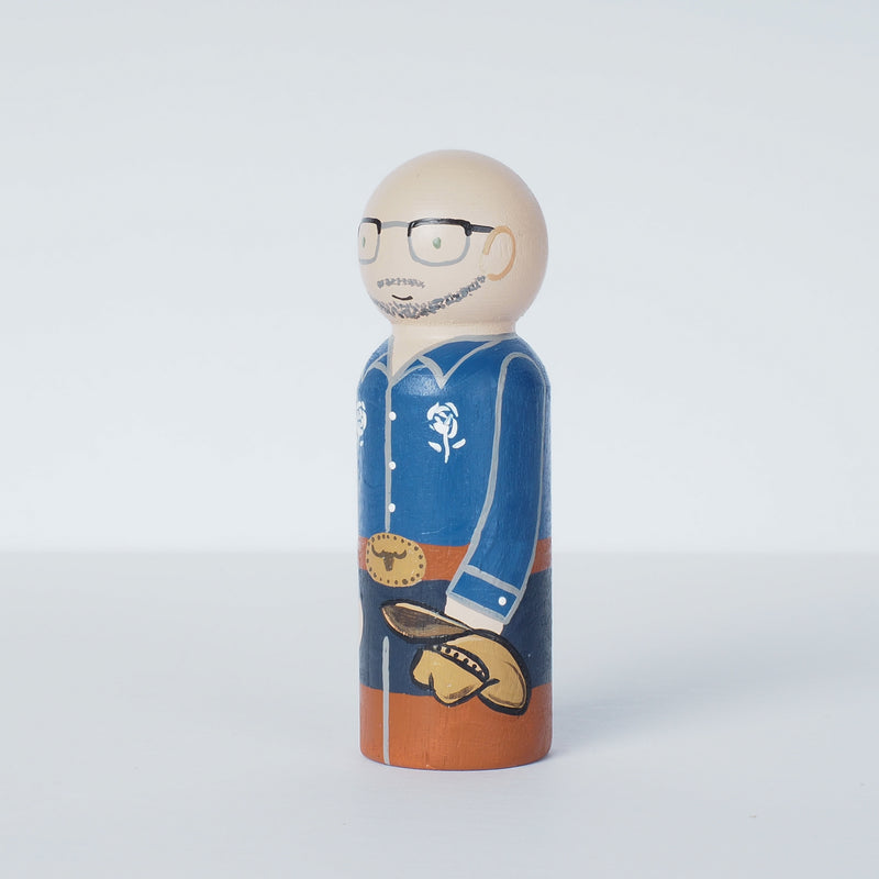 Work Colleague friends and retirement and go away gift - Peg dolls portrait