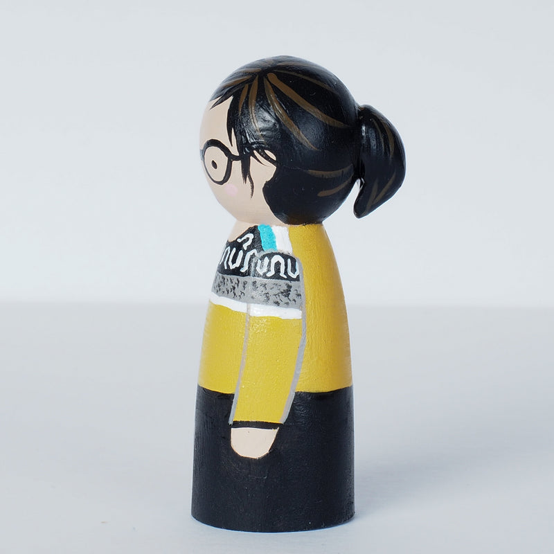 Work Colleague friends and retirement and go away gift - Peg dolls portrait