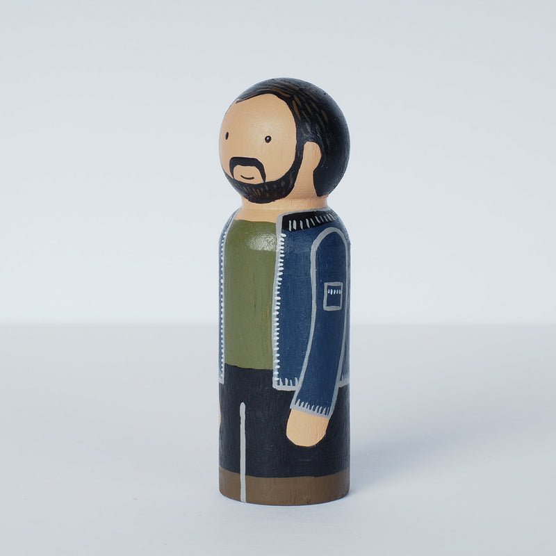 Work Colleague friends and retirement and go away gift - Peg dolls portrait