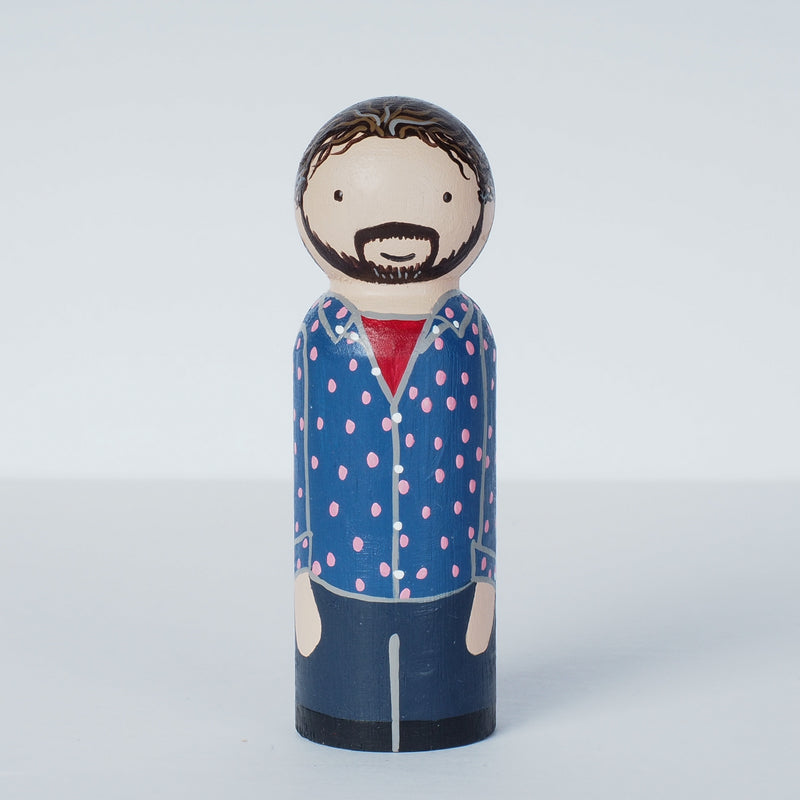 Work Colleague friends and retirement and go away gift - Peg dolls portrait