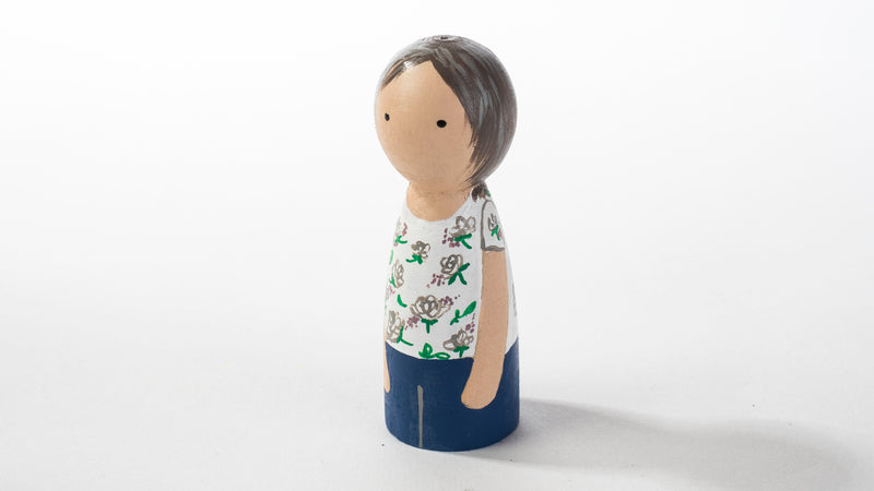 Family and friends portrait - Peg dolls