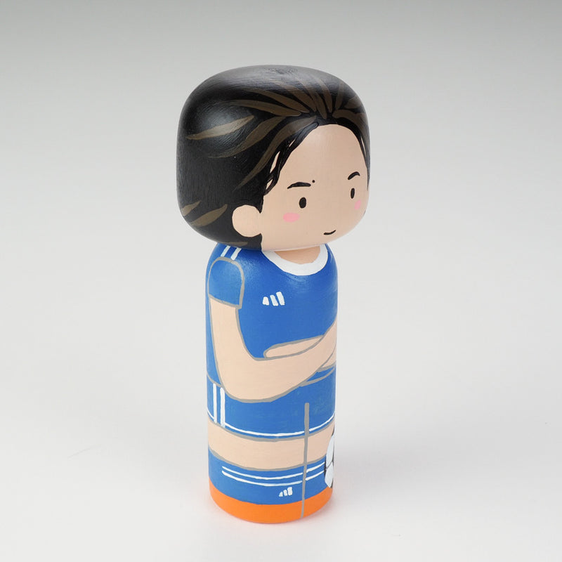 Introducing our new family portrait Kokeshi dolls!  Give something unique and personalized.  Customize your family, friends, or colleagues on Kokeshi dolls!  They are hand-painted with love that show the uniqueness of each individual such as specific sports or hobby.  Here is a family member who loves soccer but we can customize any sports.