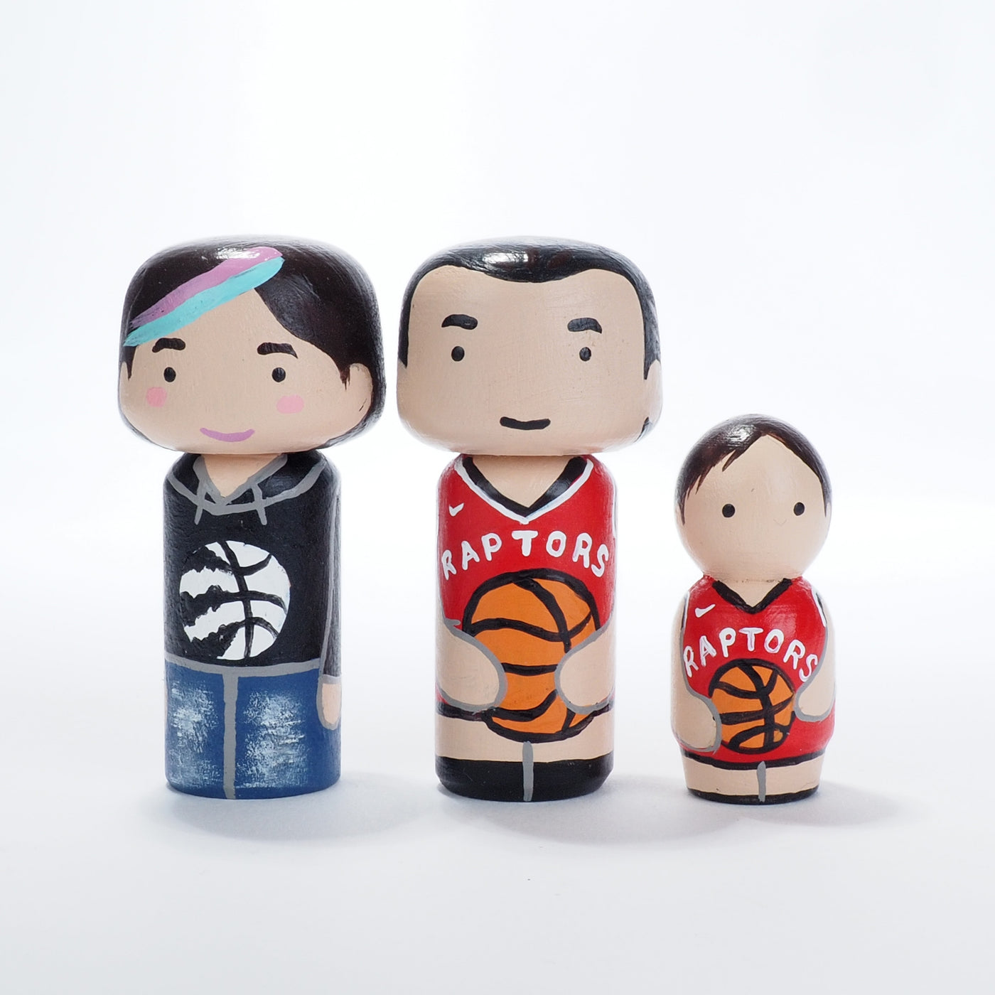 We the North!  Toronto Raptors.  Mini family Portrait with Raptors Jerseys!